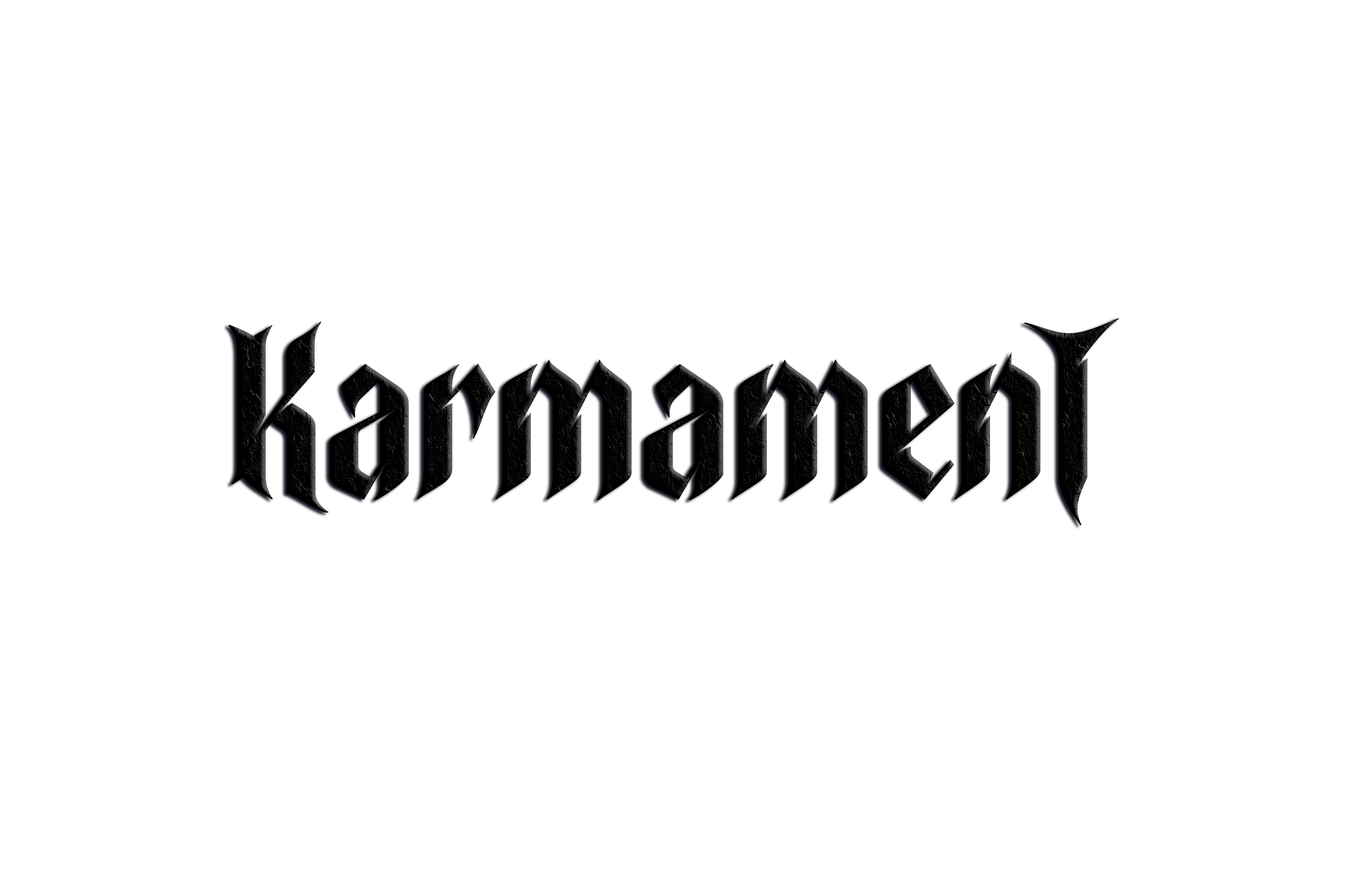 Black Karmament logo with transparent background